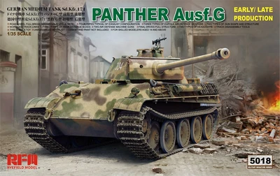 RM-5018  техника и вооружение  Panther Ausf.G Early / Late Production   (1:35) 4897062620231
