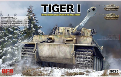 RM-5025  техника и вооружение  Tiger I Early Full Interior & Workable Tracks Wittmann's Tiger (1:35) 4897062620309