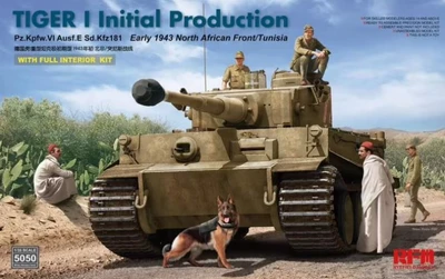 RM-5050  техника и вооружение  Tiger I Initial Production Early 1943 North African Front  (1:35) 4897062620668
