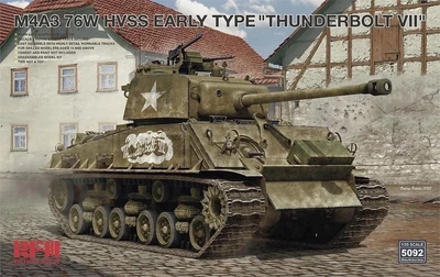 RM-5092  техника и вооружение  M4A3 76W HVSS Early Type "Thunderbolt VII"  (1:35) 4897062621603