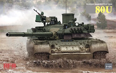 RM-5105  техника и вооружение  Танк-80U Russian Main Battle Tank  (1:35) 4897062621610
