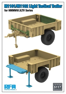 RM-5117  техника и вооружение  M1101/M1102 Light Tactical Trailer for HMMWV/JLTV Series  (1:35) 4897062621818