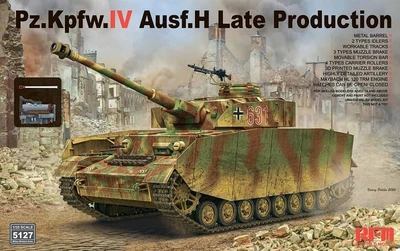 RM-5127  техника и вооружение  Pz. IV Ausf. H Late  (w/engine & workable track links)  (1:35) 4897062622068