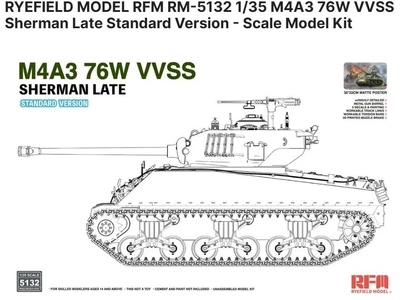 RM-5132  техника и вооружение  M4A3 Sherman 76W VVSS Late Standard Version  (1:35) 4897062622143