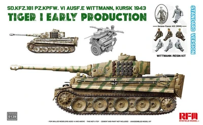 RM-5139  техника и вооружение  Tiger I Early Production Kursk 1943 with figure Standard Ver.  (1:35) 2000002206859