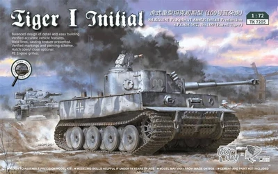 TK7205  техника и вооружение  Tiger I initial s.Pz.Abt. 502 №100 (Eared Tiger)  (1:72) 6970888055468
