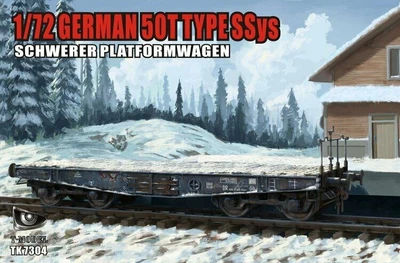 TK7304  техника и вооружение  German 50T Type Ssys Schwerer platormwagen  (1:72) 6953391972224