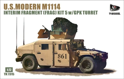 TK7315  техника и вооружение  U.S. Modern M1114 HMMWV Interim Fragment (Frag) GPK Turret  (1:72) 6957678112907