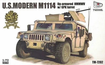 TM7202-G  техника и вооружение  US. Modern M1114 Up-armored w/GPK Turret (Golden Oak Leaf)  (1:72) 2000000190488