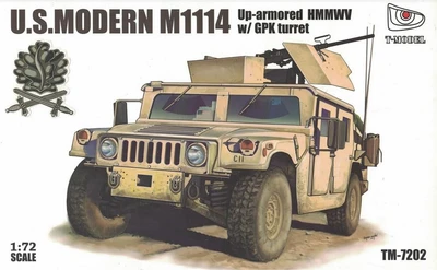 TM7202-I  техника и вооружение  US. Modern M1114 Up-armored w/GPK Turret (Iron Oak Leaf)  (1:72) 2000000190495