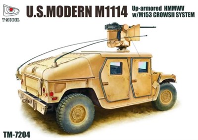 TM7204  техника и вооружение  US. Modern M1114 Up-Armored w/M153 CrowsII System (normal ver)  (1:72) 2000000190518