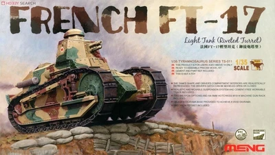 TS-011  техника и вооружение  French FT-17 Light Tank (Riveted Turret)  (1:35) 4897038550531