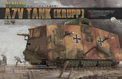 TS-017  техника и вооружение  German A7V Tank (Krupp)  (1:35) 4897038550708