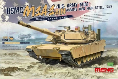 TS-032  техника и вооружение  USMC M1A1 AIM/U.S. Army M1A1 Abrams Tusk Main Battle Tank  (1:35) 4897038551354