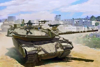 TS-040  техника и вооружение  Israel Main Battle Tank Magach 6B Gal Batash  (1:35) 4897038552153