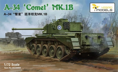 VS720004  техника и вооружение  A-34 'Comet' MK.1B  (1:72) 4589913366084