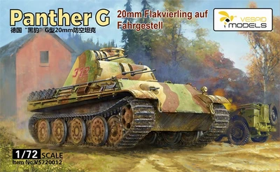 VS720012 техника и вооружение Panther G 20mm Flakvierling auf Fahrgestell (1:72) 4580702143213