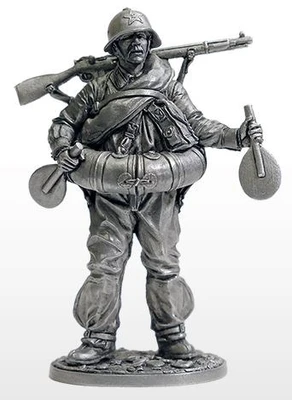 WW2-57  миниатюра  Боец РККА в плавательном костюме МПК. 1939-43 гг. СССР 2000000164403