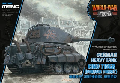 WWT-003  техника и вооружение  World War Toons King Tiger (Porsche Turret) German Heavy Tank 4897038558025
