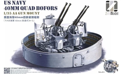 ZM53001S  техника и вооружение  US Navy 40mm Quad Bofors AA gun mount  (1:35) 6976682430050