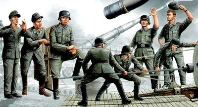 00406  фигуры  German Leopold Gun Crews  (1:35) 9580208004068