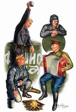 00413  фигуры  WWII Soviet Red Army at Rest  (1:35) 6922803604138