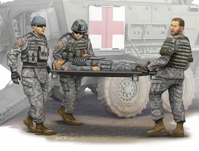 00430  фигуры  Modern U.S. Army - Stretcher Ambulance Team  (1:35) 2000002096658