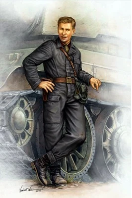00701  фигура  WWII Soviet Army Tank Crewman in 1942  (1:16) 9580208007014