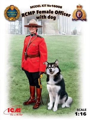 16008  фигуры  RCMP Female Officer with dog  (1:16) 2000000088037