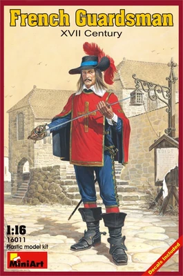 16011  фигуры  FRENCH GUARDSMAN XVII CENTURY  (1:16) 4820041100288