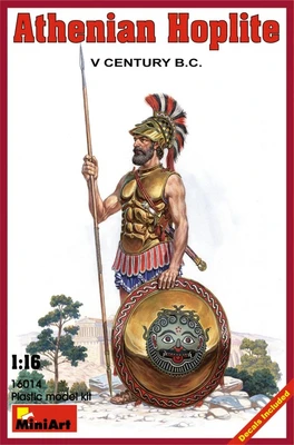 16014  фигуры  ATHENIAN HOPLITE V CENTURY B.C.  (1:16) 4820041100257