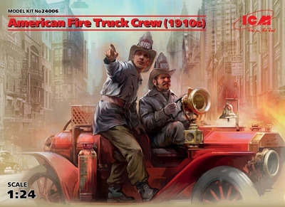 24006  фигуры  American Fire Truck Crew (1910s)  (1:24) 2000000088044