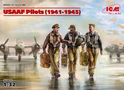 32104  фигуры  USAAF Pilots (1941-1945) (3 figures)  (1:32) 2000000103686