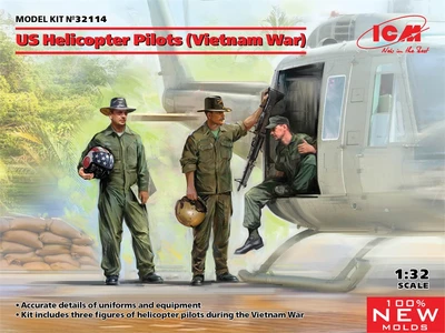 32114  фигуры  US Helicopter Pilots (Vietnam War)  (1:32) 4823044408054
