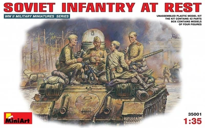 35001  фигуры  SOVIET INFANTRY AT REST  (1:35) 4820041100011