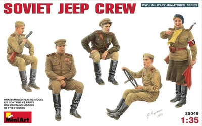35049  фигуры  SOVIET JEEP CREW  (1:35) 4820041101032