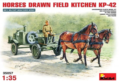 35057  фигуры  HORSES DRAWN FIELD KITCHEN KP-42  (1:35) 2000002074069