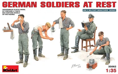 35062  фигуры  GERMAN SOLDIERS AT REST  (1:35) 4820041101018