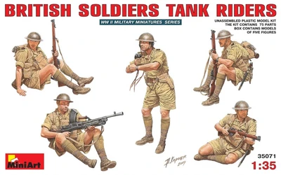 35071  фигуры  BRITISH SOLDIERS TANK RIDERS  (1:35) 4820041102039