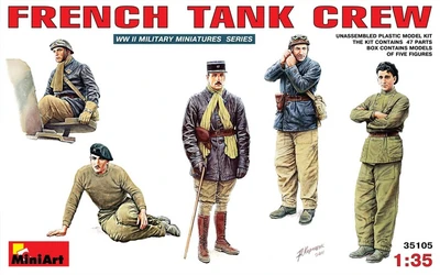 35105  фигуры  FRENCH TANK CREW  (1:35) 4820041102220