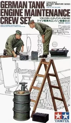 35180  фигуры  Немецкие механики, танковый двигатель, инструмент и оборудование (1:35) 4950344995578
