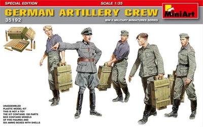 35192  фигуры  GERMAN ARTILLERY CREW  SPECIAL EDITION  (1:35) 4820183310255