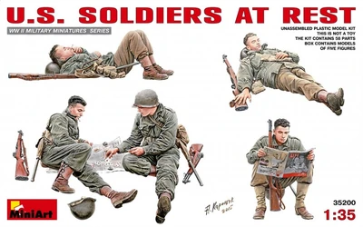 35200  фигуры  U.S. SOLDIERS AT REST  (1:35) 4820183310491