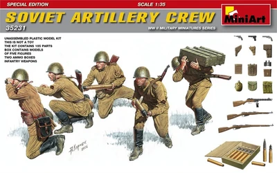 35231  фигуры  SOVIET ARTILLERY CREW SPECIAL EDITION  (1:35) 4820183311054