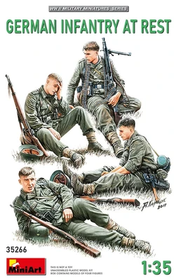 35266  фигуры  GERMAN INFANTRY AT REST  (1:35) 4820183313485