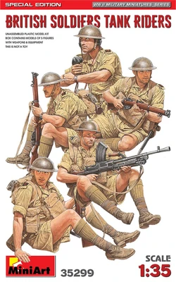 35299  фигуры  BRITISH SOLDIERS TANK RIDERS. SPECIAL EDITION  (1:35) 4820183313775