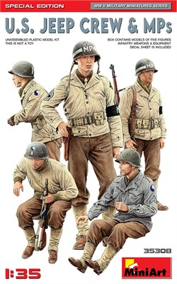 35308  фигуры  U.S. JEEP CREW & MPs. SPECIAL EDITION  (1:35) 4820183313546