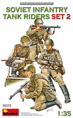 35310  фигуры  SOVIET INFANTRY TANK RIDERS SET 2  (1:35) 4820183313010