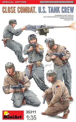 35311  фигуры  CLOSE COMBAT. U.S. TANK CREW. SPECIAL EDITION  (1:35) 4820183313577