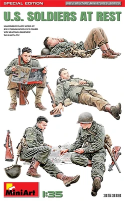 35318  фигуры  U.S. SOLDIERS AT REST. SPECIAL EDITION  (1:35) 4820183313621